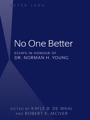 cover image of No One Better
